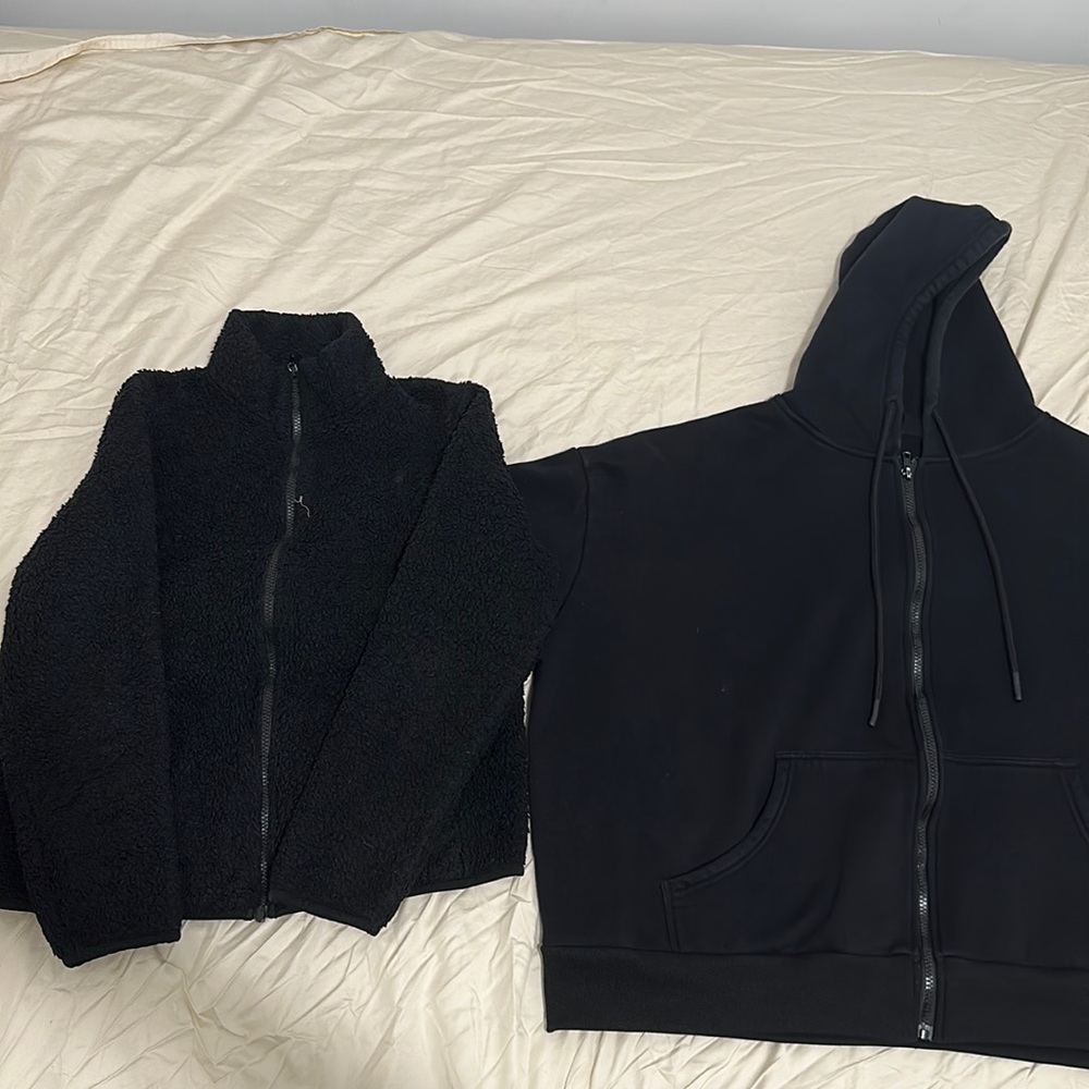 Black zip-up bundle
